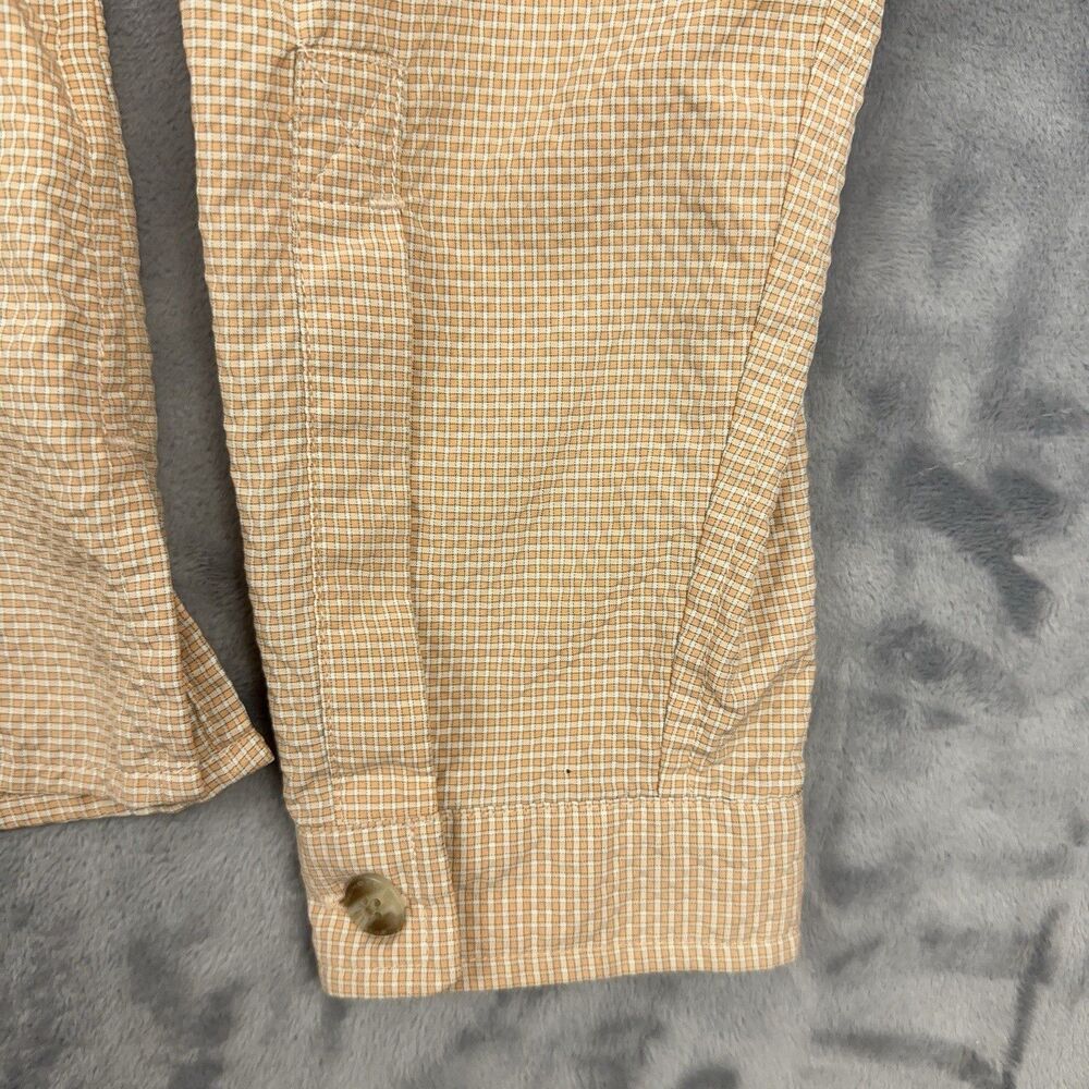ExOfficio Shirt Womens Sz Medium Orange Long Sleeve Vented Hiking Outdoor Travel - Picture 3 of 11